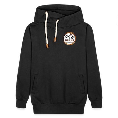 Shawl Collar Hoodie - black