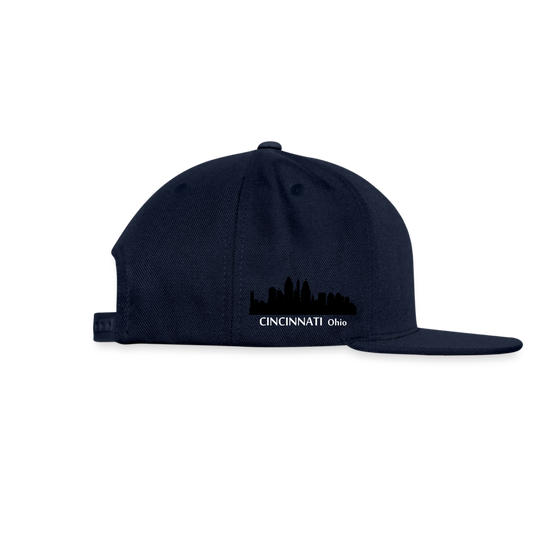 Snapback Baseball Cap - navy