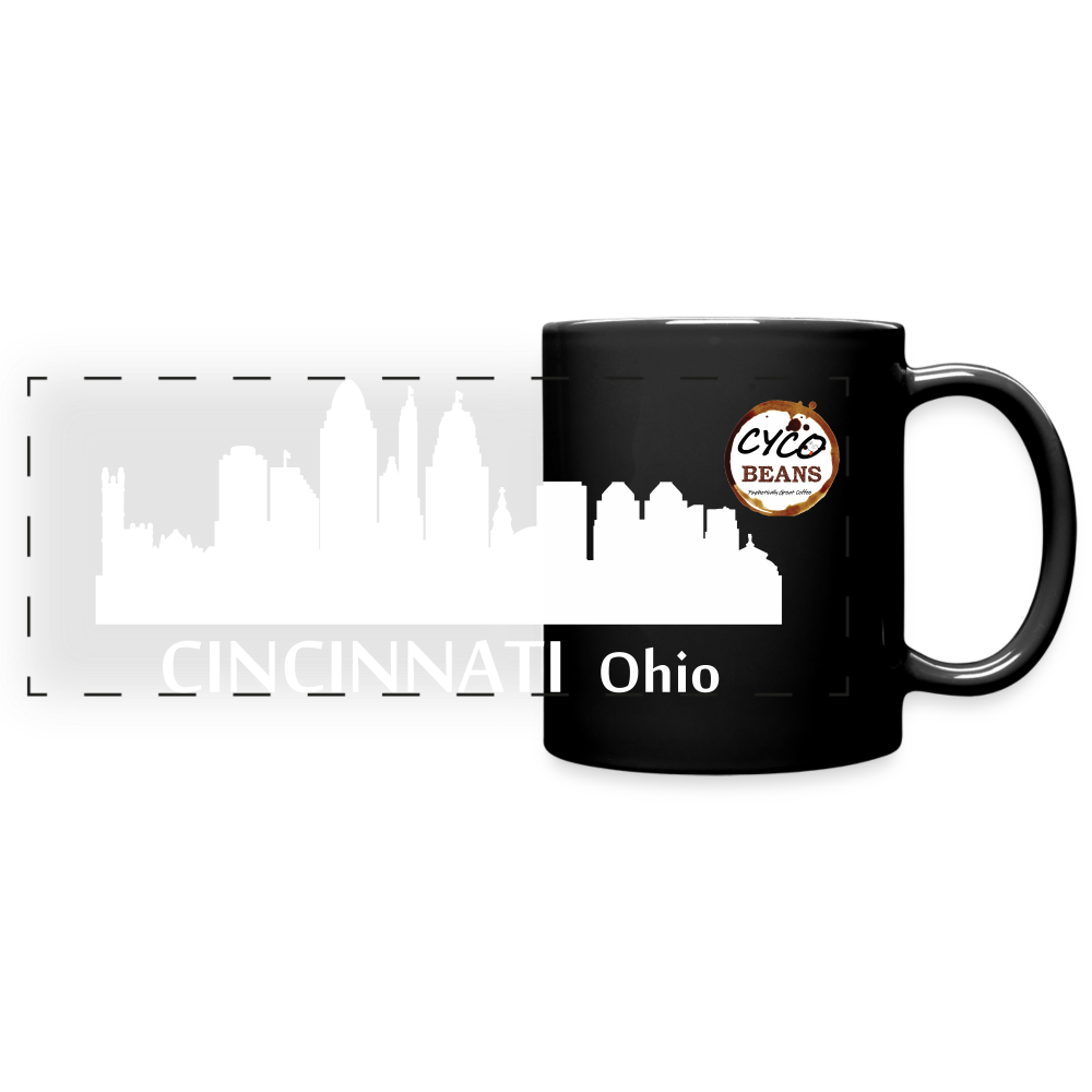 Full Color Panoramic Mug - black