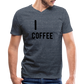 Men's V-Neck T-Shirt - heather navy