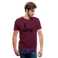 Men's V-Neck T-Shirt - maroon