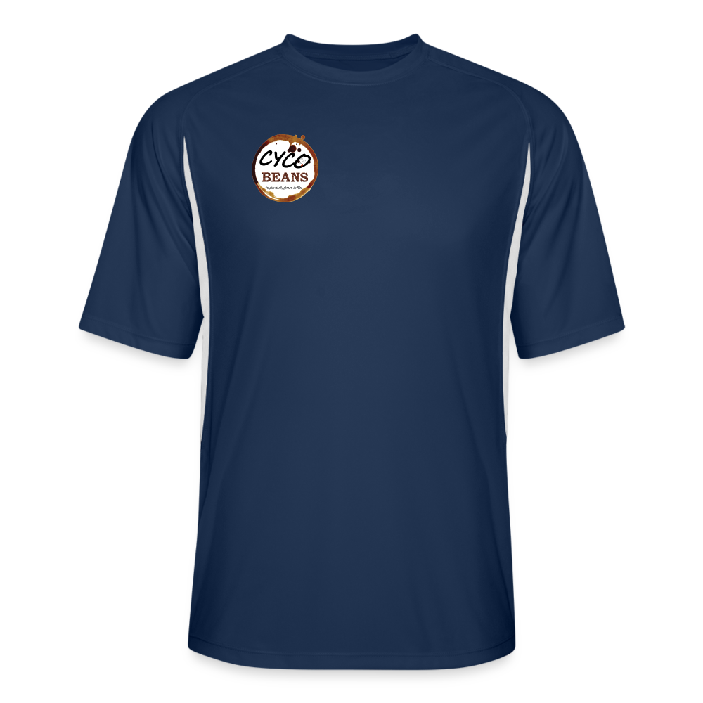 Men’s Cooling Performance Color Blocked Jersey - navy/white