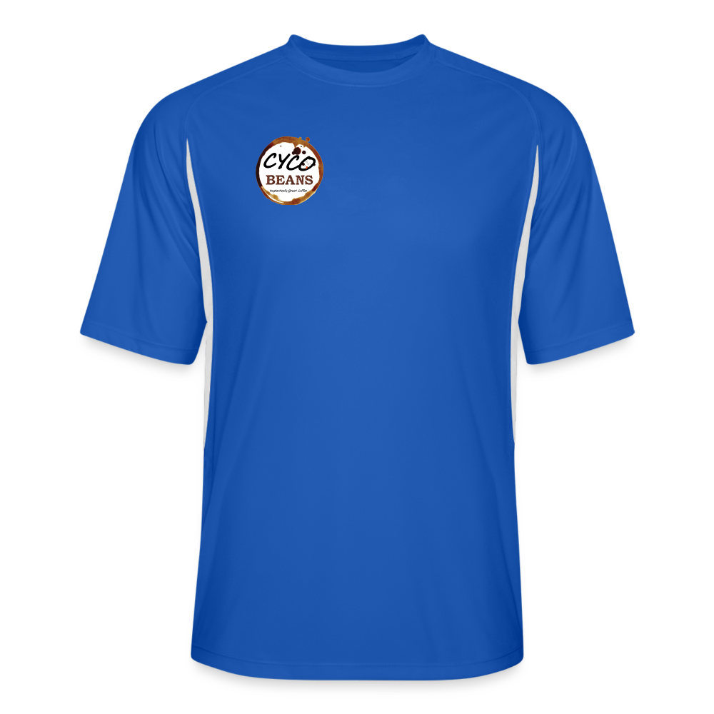 Men’s Cooling Performance Color Blocked Jersey - royal/white